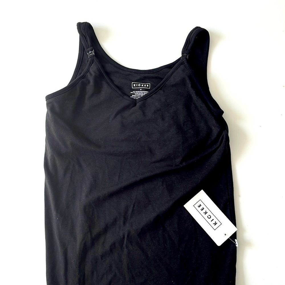 Kickee bamboo breast feeding tank top